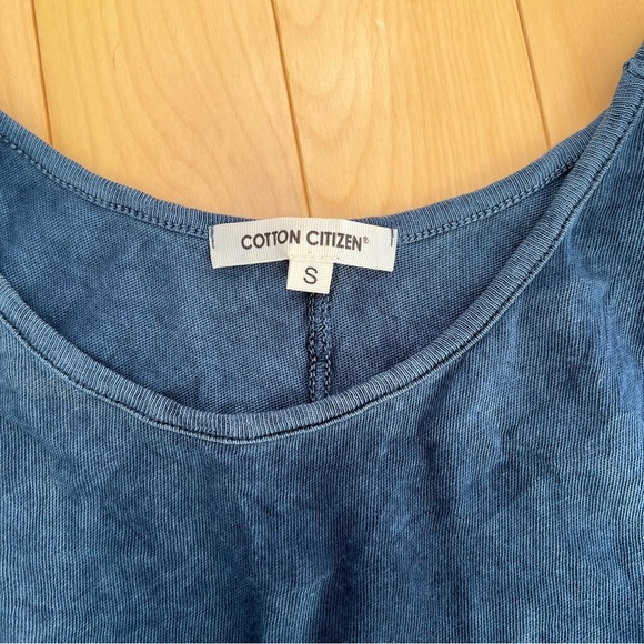 COTTON CITIZEN Standard Tank Vintage Deep Blue Size Medium - Picture 4 of 7